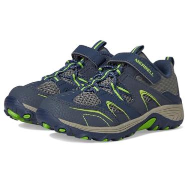 Imagem de Merrell Tênis de caminhada unissex infantil Trail Chaser, Azul marinho/verde, 7 Little Kid