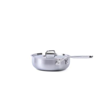 Imagem de Panela Saucier 24cm Aço Inox Deli&Co., Corpo Em Tripla Camada Com Tampa, Cabo Stay Cool...