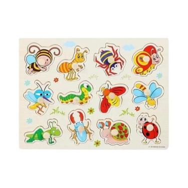 Imagem de Quebra-Cabeça de Madeira Montessori 30cm - Brinquedo Educativo para Be