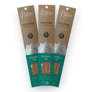 Imagem de Kit com 3 Incensos Naturais e Artesanais Vareta Nature Citronela Java
