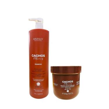 Imagem de Kit Arvensis Professional Cachos Naturais - Shampoo 1L + Máscara Cresp
