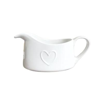 Imagem de Molheira Balde de suco de bife ocidental copo de leite pote de cerâmica de grande capacidade pote de leite de café copos de molho pontiagudo Jarra de Molheira