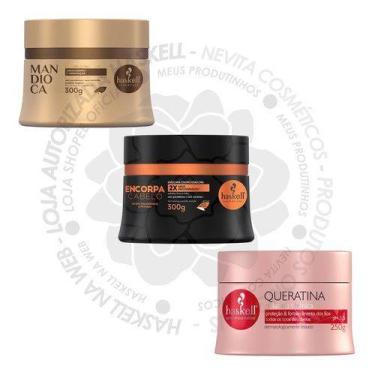 Imagem de Haskell Máscaras Mandioca Encorpa Cabelo Queratina