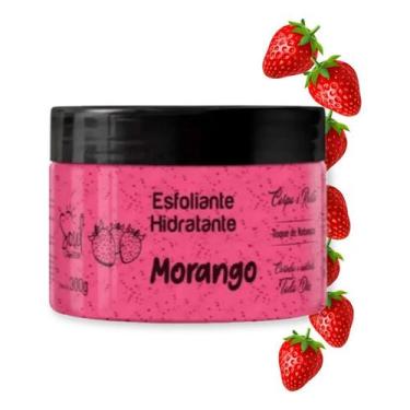 Imagem de Creme Esfoliante Hidratante Corpo E Rosto Frutas Morango Maracujá Supe