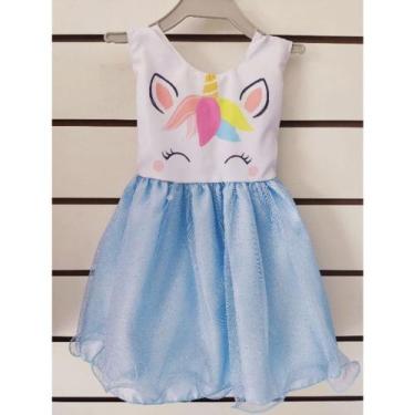 Imagem de Vestido infantil festa unicórnio - Louise Vitória