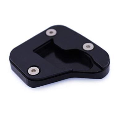 Imagem de Acc-Creativity Suporte de pé de motocicleta com ampliador lateral para placa de extensão compatível com SUZUKI HAYABUSA GSX1300R 2008-2019 (preto)