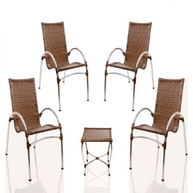 Imagem de Conjunto Poltronas Para Varanda Edícula Jardim Argila