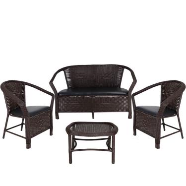 Imagem de Conjunto De Poltronas Navegantes E Mesa Preto Tabaco