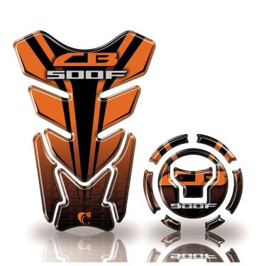Imagem de Adesivo Protetor Tanque E Bocal Honda Cb 500F + 2018 Laranja