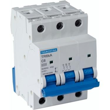 Imagem de Disjuntor Tr6ka 3 P 6 A Curva C Tramontina Tramontina