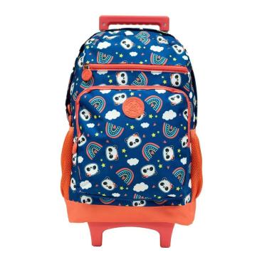 Imagem de Mochilete Grande Escolar College Panda Arco-íris 11280 - Xeryus