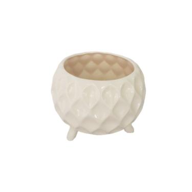 Imagem de Cachepot Cerâmica Bojudo Com Pés 14cm