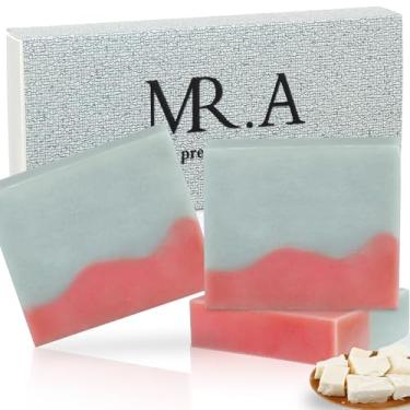 Imagem de MR.A Pacote Com 3 Barras De Sabonete Sebo Bovino, Totalmente Natural, Sem Perfume, Para O Rosto, Líquido Artesanal A Pele, 325 Ml Adultos E Crianças