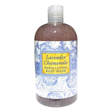 Imagem de Greenwich Bay Sabonete Líquido Esfoliante Corporal De Lavanda E Camomila Para Homens Mulheres - Esfoliação Suave, Sem Parabenos, Sulfatos, Misturado Com Bucha Vegetal, Semente Damasco, Manteiga Kari