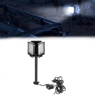 Imagem de KEMIMOTO Farol De Trabalho Xp 1000, Luz Led Resistente À Água Com Chicote, Compatível Polaris Pro Xd/Ranger 1000/Xp 2018-2025, Kit Ajuste Multiângulo, Substituição Nº 2883265