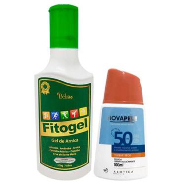 Imagem de Kit Fitogel Gel de Arnica Para Dores Muscular + Protetor Solar Nova Pe