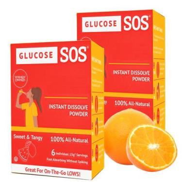 Imagem de Glicose em pó Glicose SOS Natural Dextrose 12 pacotes - Glucose SOS
