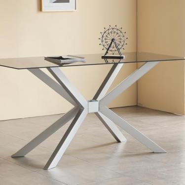 Imagem de Base de mesa moderna preta, pernas de mesa de jantar de 73 cm com ventosas, base de mesa para mármore, vidro, tampo de madeira, pernas de móveis para mesa de centro, mesa de topo, casa, cozinha