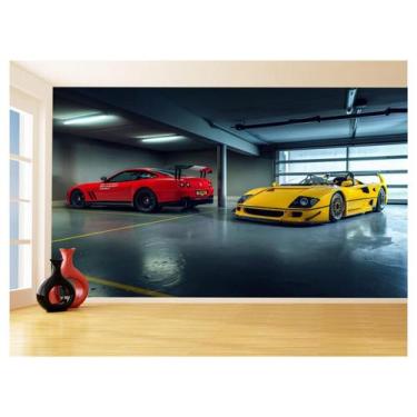 Imagem de Papel De Parede 3D Carro Antigo Ferrari Classica 3,5M Cxr62 - Você Dec