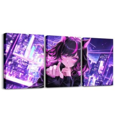 Imagem de Erosebridal Arte de parede em tela de anime infantil, pintura de anime japonês, desenho animado mangá menina imagem decoração de parede para meninos adolescentes sala de estar quarto, kawaii, animação