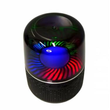Imagem de Caixa de Som Bluetooth 15W, Alto-falante 360° com LED RGB, Bateria 1500mAh, Entrada USB e SD, Preto