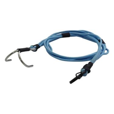 Imagem de Correia cinética de guincho 1/10 RC Crawler, corda de escape, gancho de reboque de resgate para 1/8 1/10 LCG chassi axial SCX10 I II Capra RR10 TRX4 acessórios peças de atualização (azul)