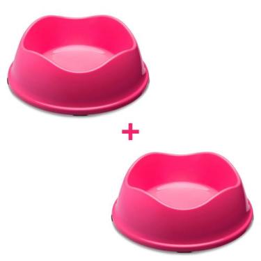 Imagem de Kit 2 Potes Comedouro Bebedouro Ração Água Gato Pet 350ML - Stark Pet,