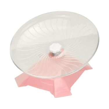 Imagem de ＡＷＨＡＯ Roda de Exercício para Hamster Roda de Corrida para Hamster com Suporte Disco Giratório Suprimentos para Animais de Estimação Brinquedo de Rolo, Rosa
