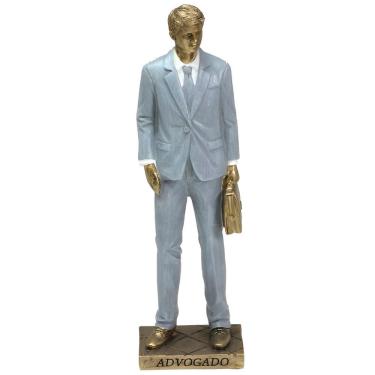 Imagem de Estatueta Profissão Advogado Escultura Enfeite Resina 25cm