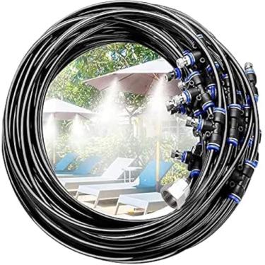 Imagem de Sistema De Resfriamento De Nebulização De Trampolim Easy Set, Nebulização De Guarda-sol, Sistema De Irrigação De Politúnel Diy, Sistema De Nebulização De Jardim Para Pla, 6m
