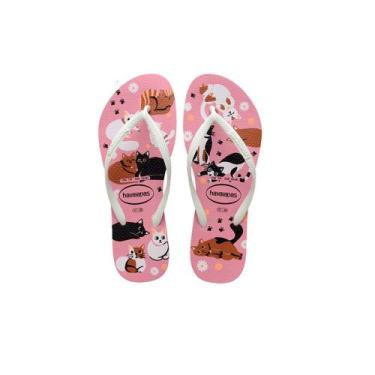 Imagem de Sandália Havaianas Slim Pets Cor Rosa Chiffon 39/40