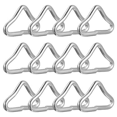 Imagem de Luxshiny 20 Peças De Triangulares Para Trampolim - Fivelas De Aço Galvanizado Para Cama De Salto De Alta Resistência Para Peças De Reposição De Malha Elástica (4 5 X 2 6 Cm)