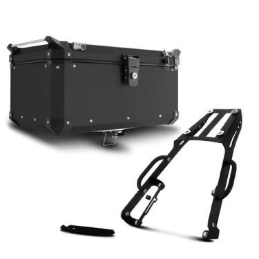 Imagem de Baú Moto Alumínio Top Case 56 Litros + Bagageiro Super Adventure NC 70