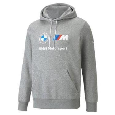 Imagem de MOLETOM PUMA COM CAPUZ M BMW MMS ESSENTIALS FLEECE 53 - CINZA/AZUL 2GG-Masculino