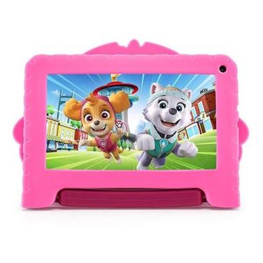 Imagem de Tablet Multilaser Patrulha Canina Skye Tela 7 Android 11, 32GB, Rosa