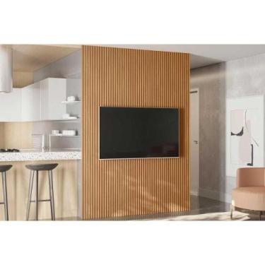Imagem de Módulo Ripado 180cm p/ Painel de Sala Nature Fosco - Linea Brasil