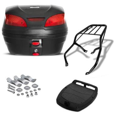 Imagem de Bau 30 Litros Pro Tork Smartbox 3 + Bagageiro Biz 125, PRETO, BIZ 125