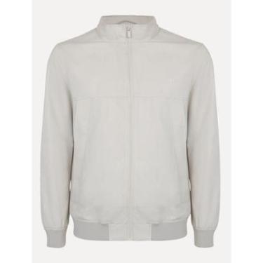 Imagem de Jaqueta Dudalina Masculina Bomber Texturizada Recortes Cáqui Claro-Masculino