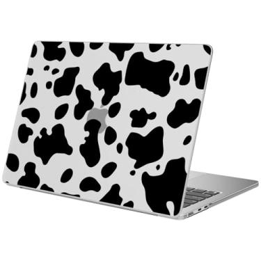 Imagem de BlHMCASE Compatível com MacBook Air de 15 polegadas 2025 2024 2023 versão M3 A3114 M2 A2941, capa rígida protetora com estampa de vaca fofa para Mac Air 15