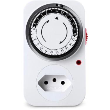 Imagem de Timer Temporizador Analógico 10A 2P+T com Aterramento - ELGIN