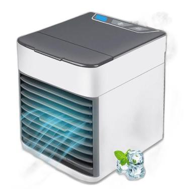 Imagem de Ar Condicionado Pessoal Mini Usb Portátil Ventilador E Luz - Bivolt