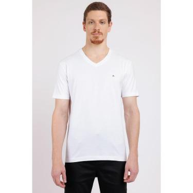 Imagem de Camiseta Básica Gola v Branco-Masculino