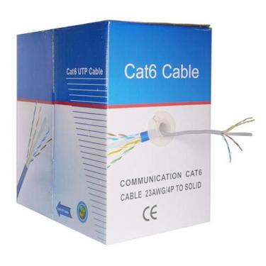 Imagem de Cabo De Rede Internet Cat6 305 Metros 4 Pares Cftv Utp Lan - Xway, Cin