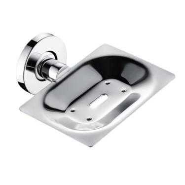 Imagem de Suporte para saboneteira para cozinha e banheiro, acessórios para montagem na parede, dispensador de sabonete, porta-sabonetes com prato de vidro, suporte de metal dourado (saboneteira de metal A