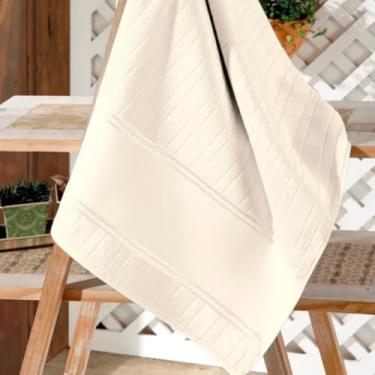 Imagem de Toalha de Lavabo Banheiro Aveludada Toque Macio Felpuda Grossa Dohler (Marfim)