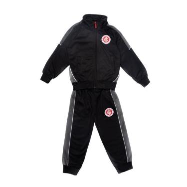Imagem de Agasalho Infantil Lotus Inter Trilobal Preto/Chumbo-Masculino