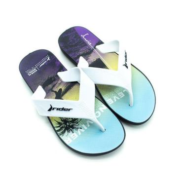 Imagem de Chinelo Masculino Rider Way AD - Preto e Branco-Masculino