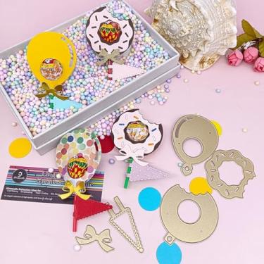 Imagem de Alinacutle 1 suporte em forma de balão para corte de metal cortado à mão para fazer cartões feitos à mão, álbum de recortes, presente de papel, decoração de férias, modelo feito à mão - alinacutle