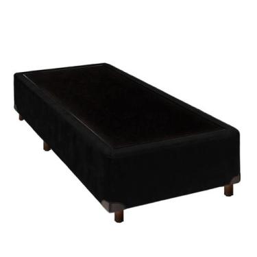 Imagem de Cama Box Solteiro Simples Preto Nature 78x188
