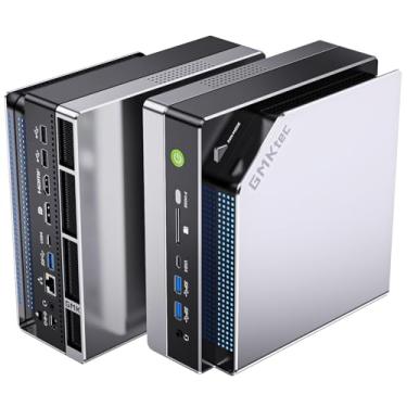 Imagem de GMKtec Mini PC EVO-X2 AI AMD Ryzen Al Max+ 395 (até 5,1 GHz) Mini computadores para jogos, 128GB LPDDR5X 8000MHz (16GB*8) 2TB PCIe 4.0 SSD, tela quádrupla 8K, WiFi 7 e USB4, leitor de cartão SD 4.0
